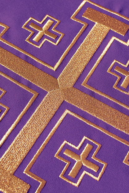 Gothic Chasuble with three crosses
