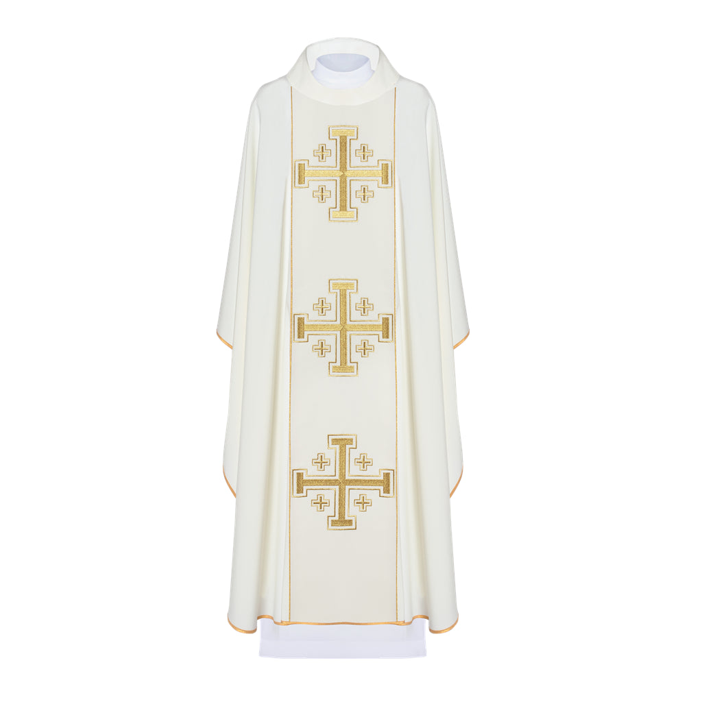 Gothic Chasuble with three crosses