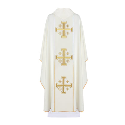 Gothic Chasuble with three crosses