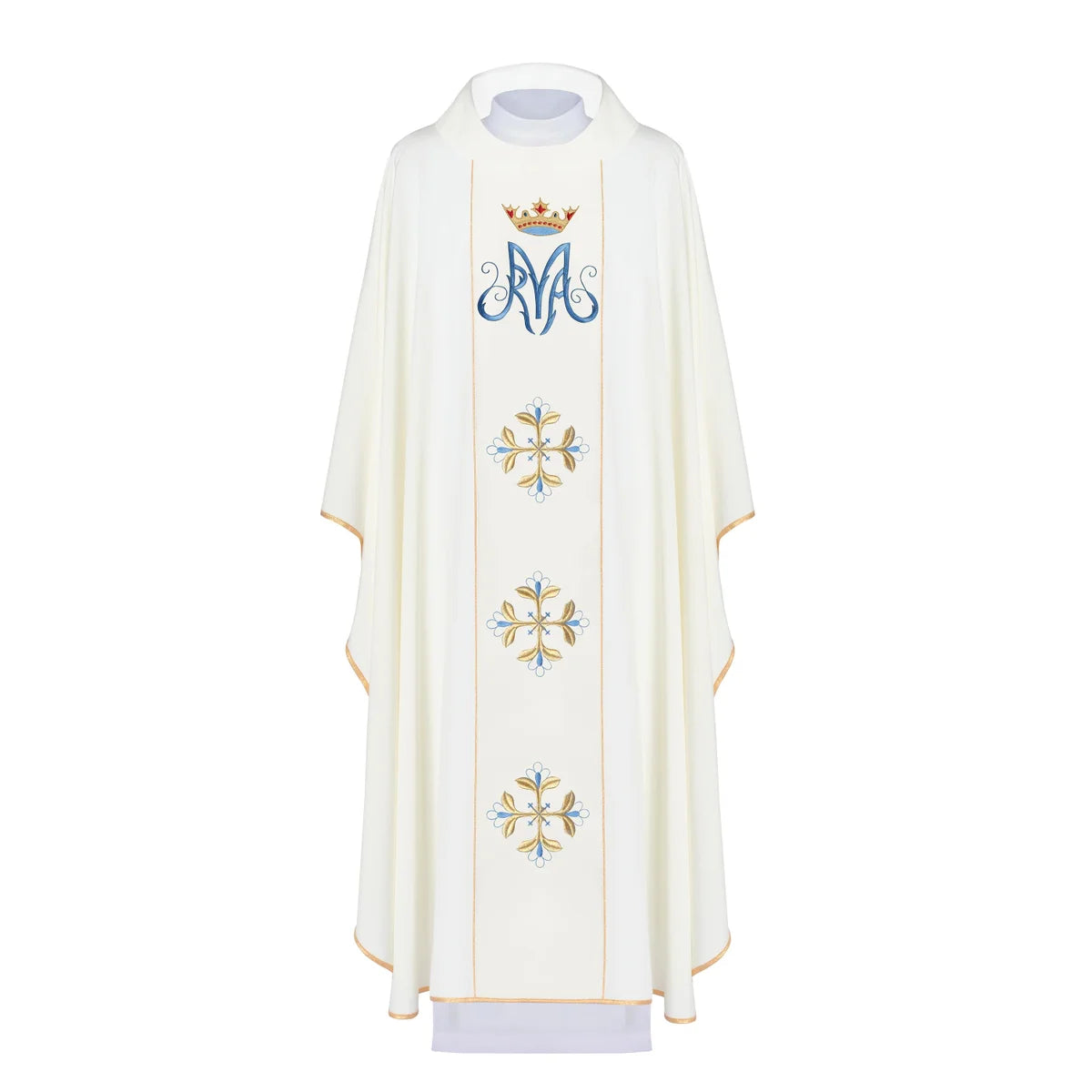 Marian chasuble in 80% PE 20% Wool
