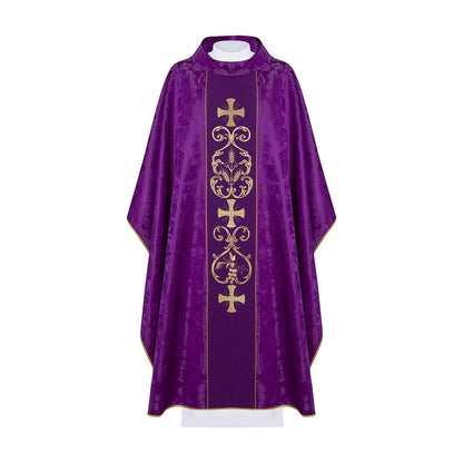 Liturgical chasuble decorated with an three crosses