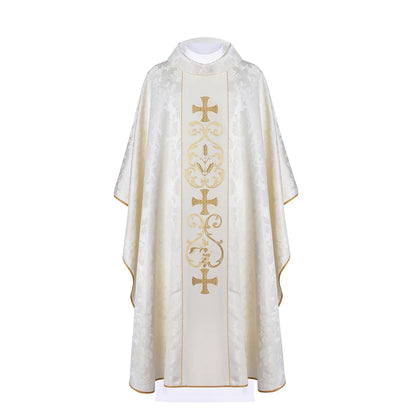 Liturgical chasuble decorated with an three crosses