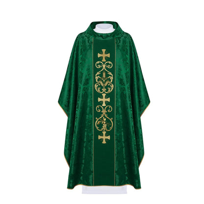 Liturgical chasuble decorated with an three crosses