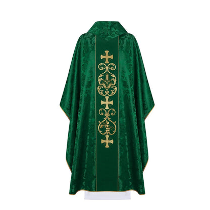 Liturgical chasuble decorated with an three crosses