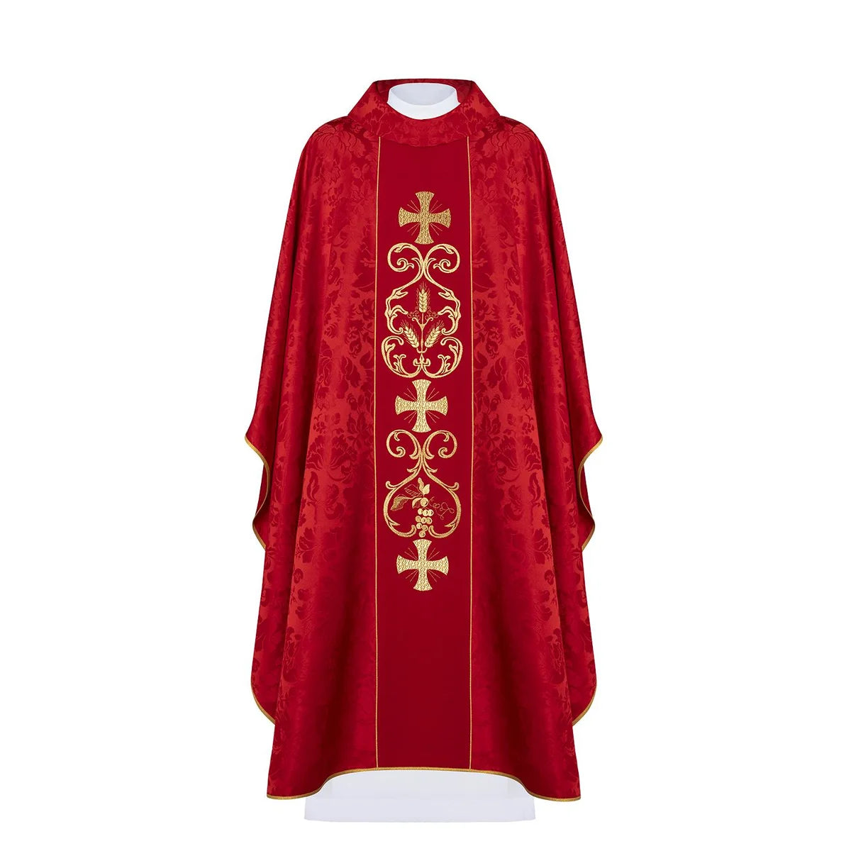 Liturgical chasuble decorated with an three crosses