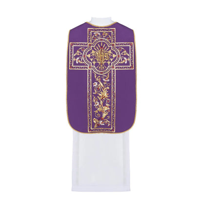 Roman chasuble embroidered with the symbol of ihs