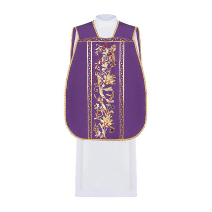 Roman chasuble embroidered with the symbol of ihs