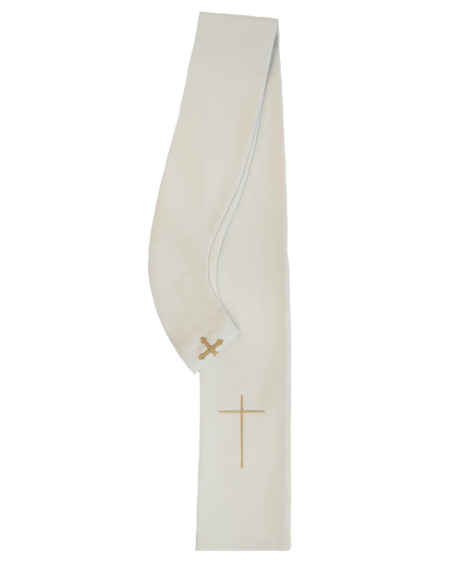 IHS Chasuble with golden embroidery in 80% polyester 20% wool